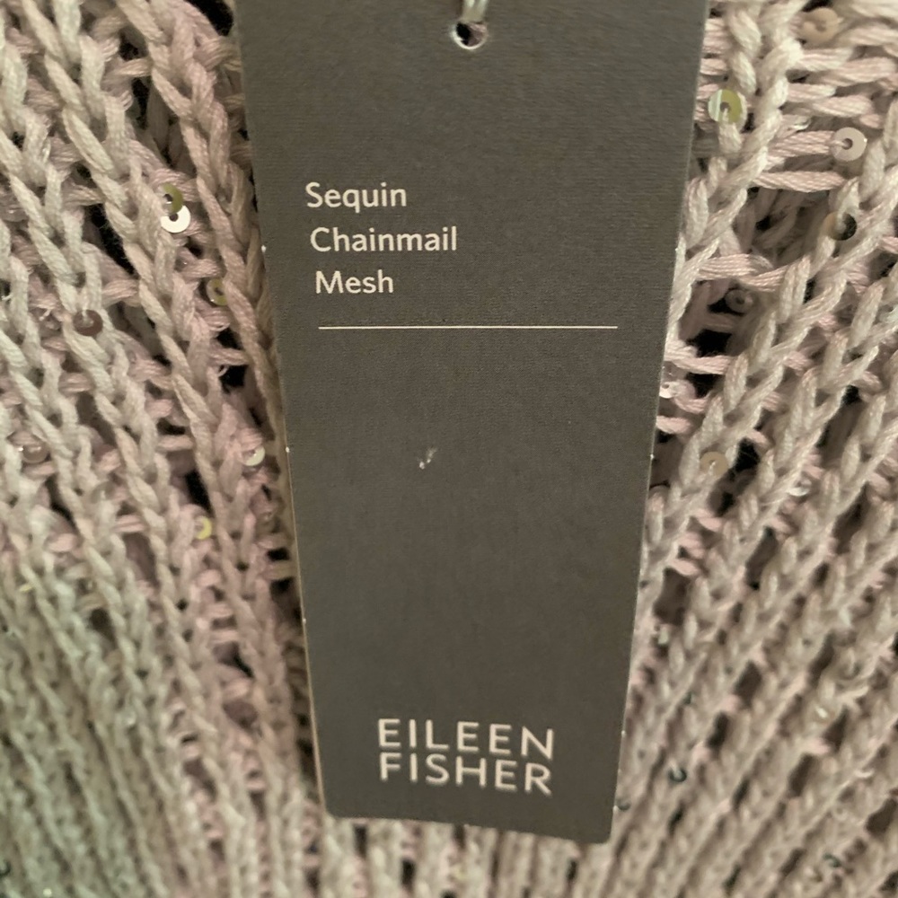 Eileen Fisher sequin chainmail mesh - Picture 10 of 10